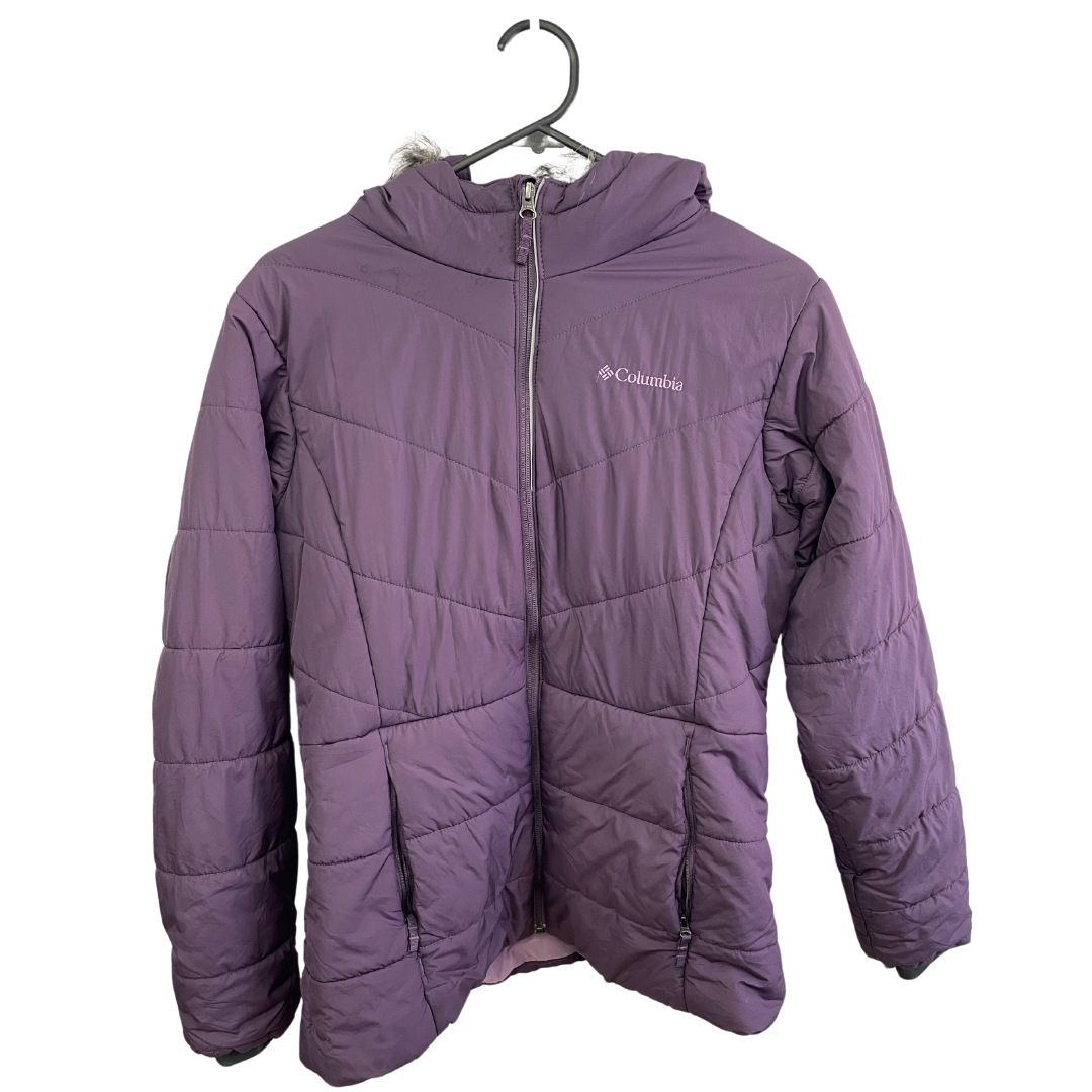 Columbia Purple Puffer Jacket XL