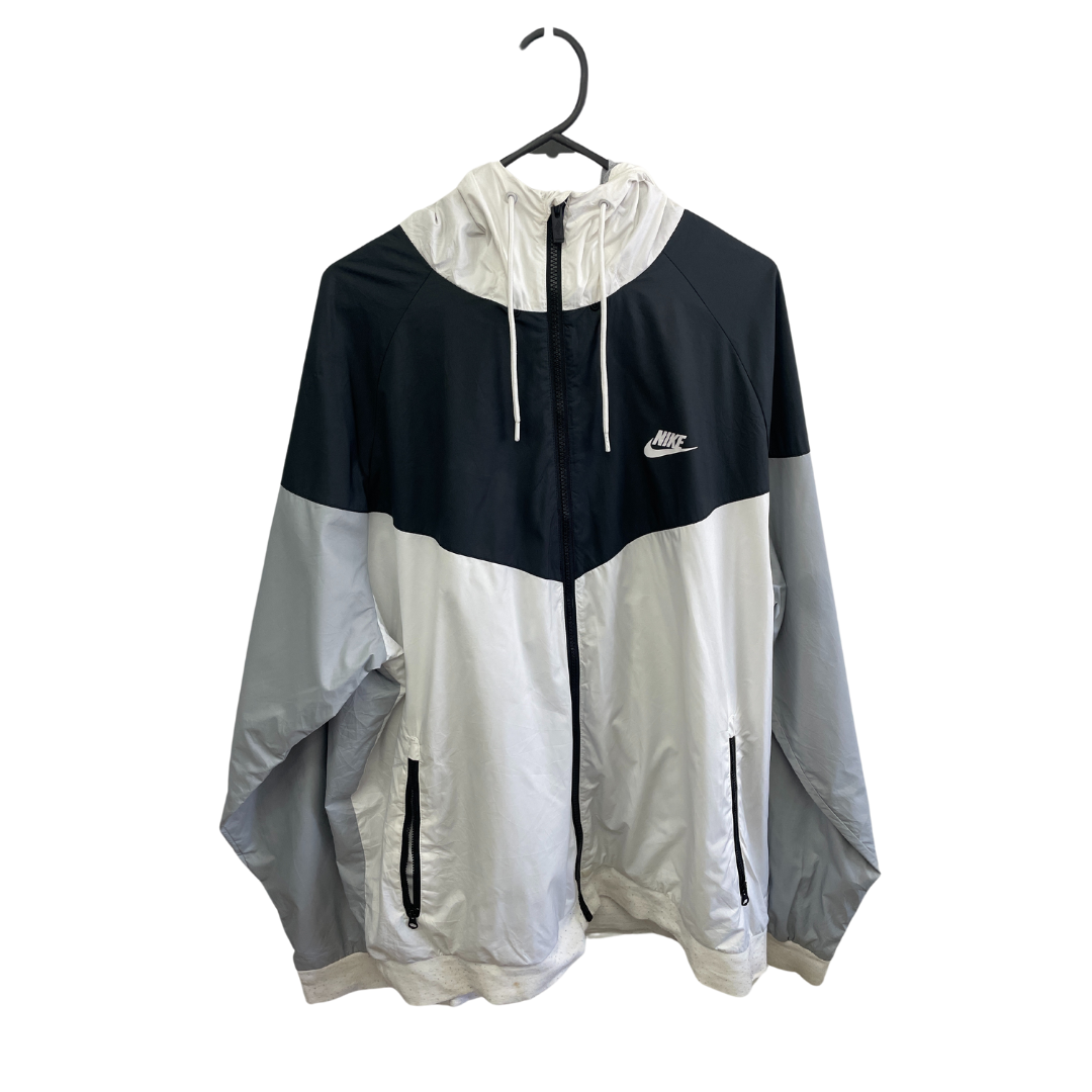 Adidas Black, Grey & White Windbreaker XXL