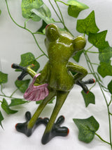 Frog With Purse Ornament.