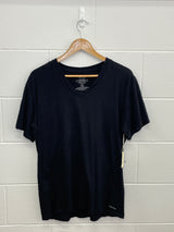 Calvin Klein V Neck Black T-Shirt Large