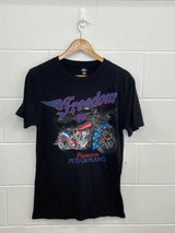 Freedom Motorbike Black T-Shirt Medium