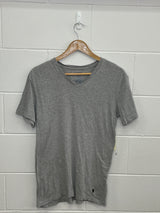 Ralph Lauren V Neck Grey T-Shirt Medium