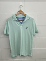 US Polo Mint Collared T-Shirt Large