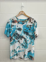 Gildan Blue Tie Dye T-Shirt Large