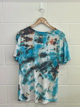 Gildan Blue Tie Dye T-Shirt Large