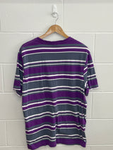 Canterbury Purple & Grey Striped T-Shirt XL