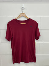 Nike Plain Maroon T-Shirt Small