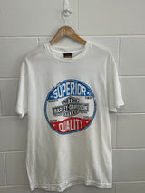 Harley Davidson Lincoln White T-Shirt Large