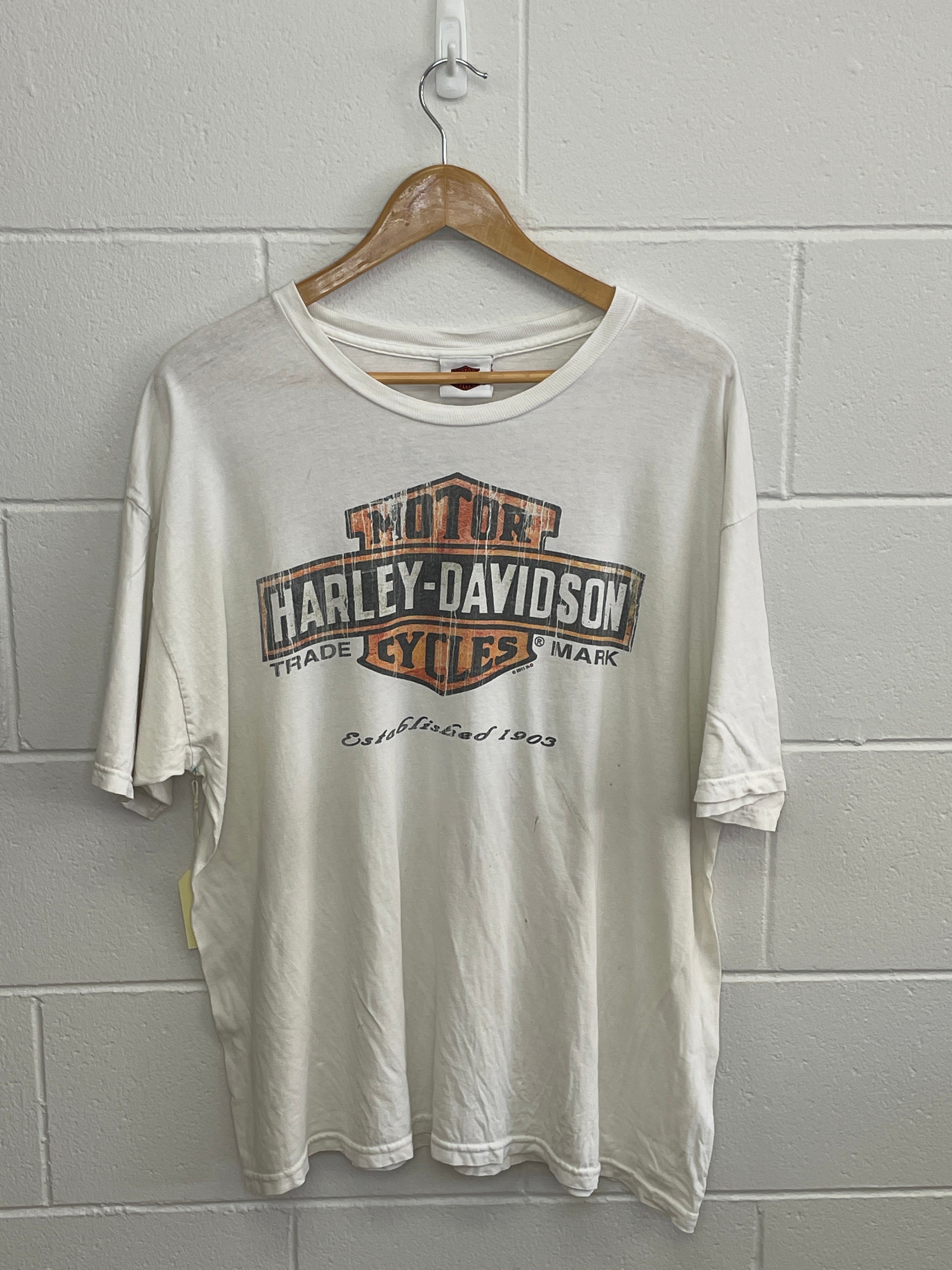 Harley Davidson Las Vegas White T-Shirt Large