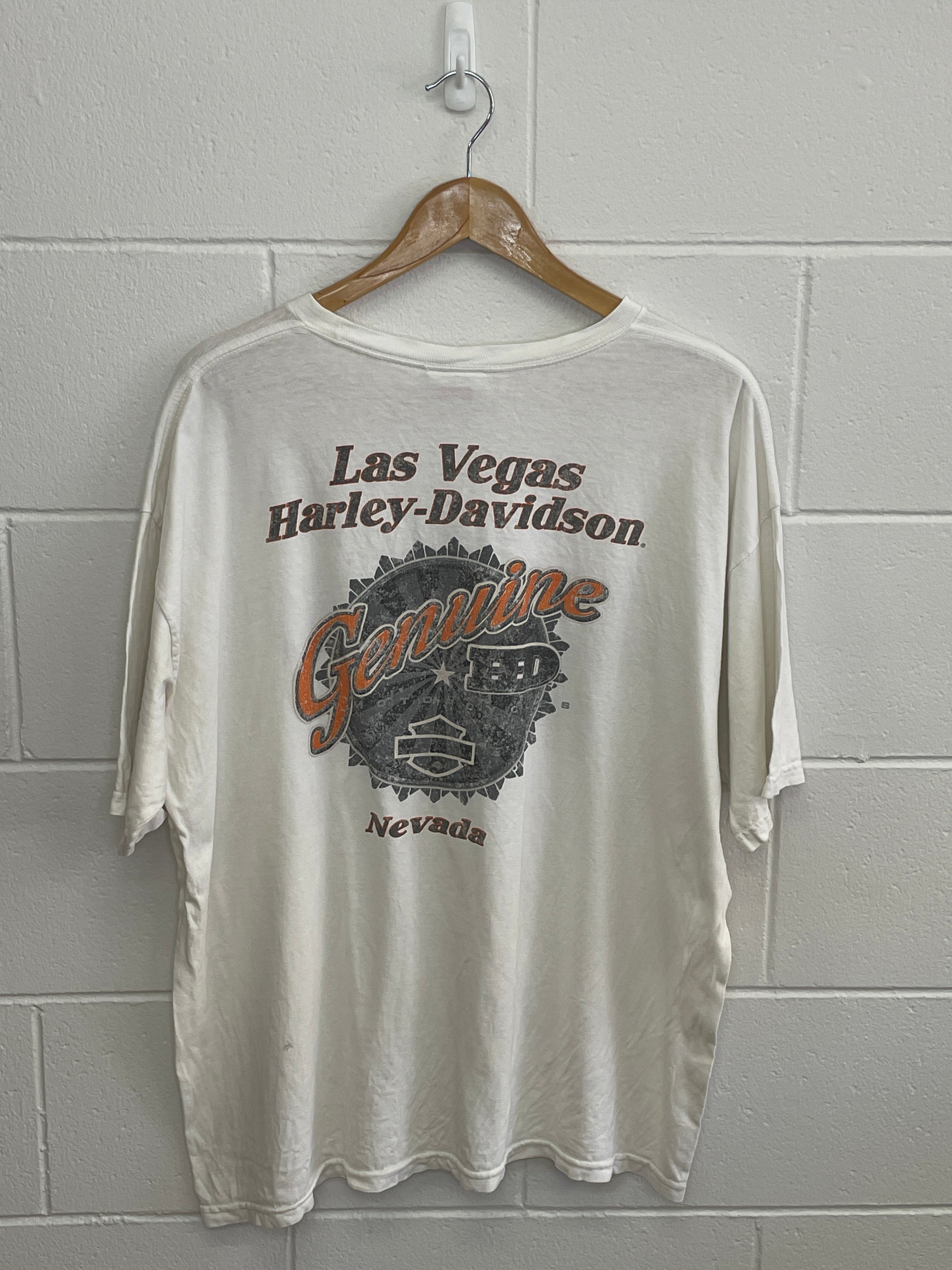 Harley Davidson Las Vegas White T-Shirt Large