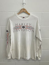 Harley Davidson Los Angeles White Long Sleeve Medium