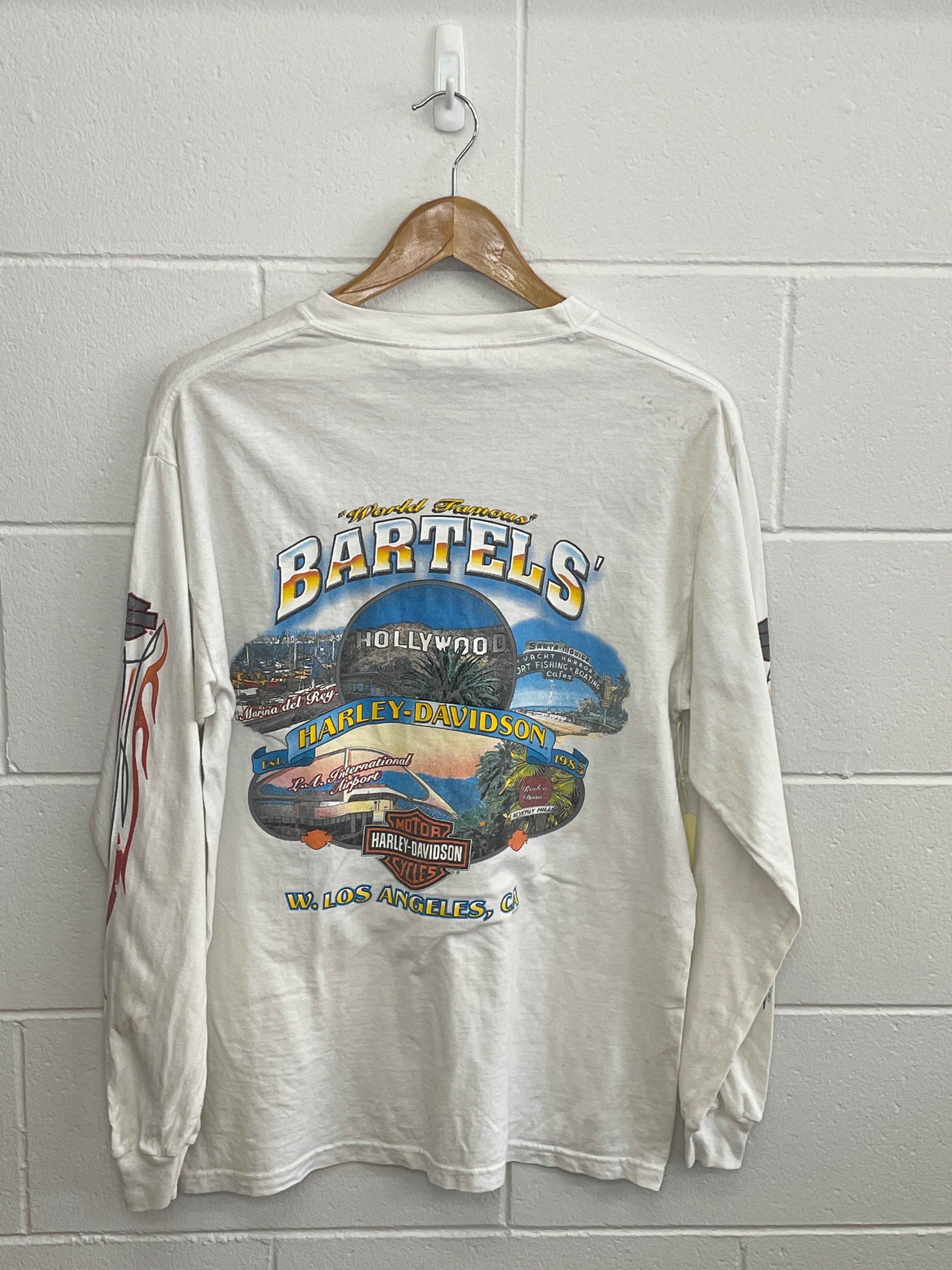 Harley Davidson Los Angeles White Long Sleeve Medium