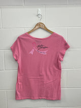 Harley Davidson Ladies Pink Breast Cancer T-Shirt XL