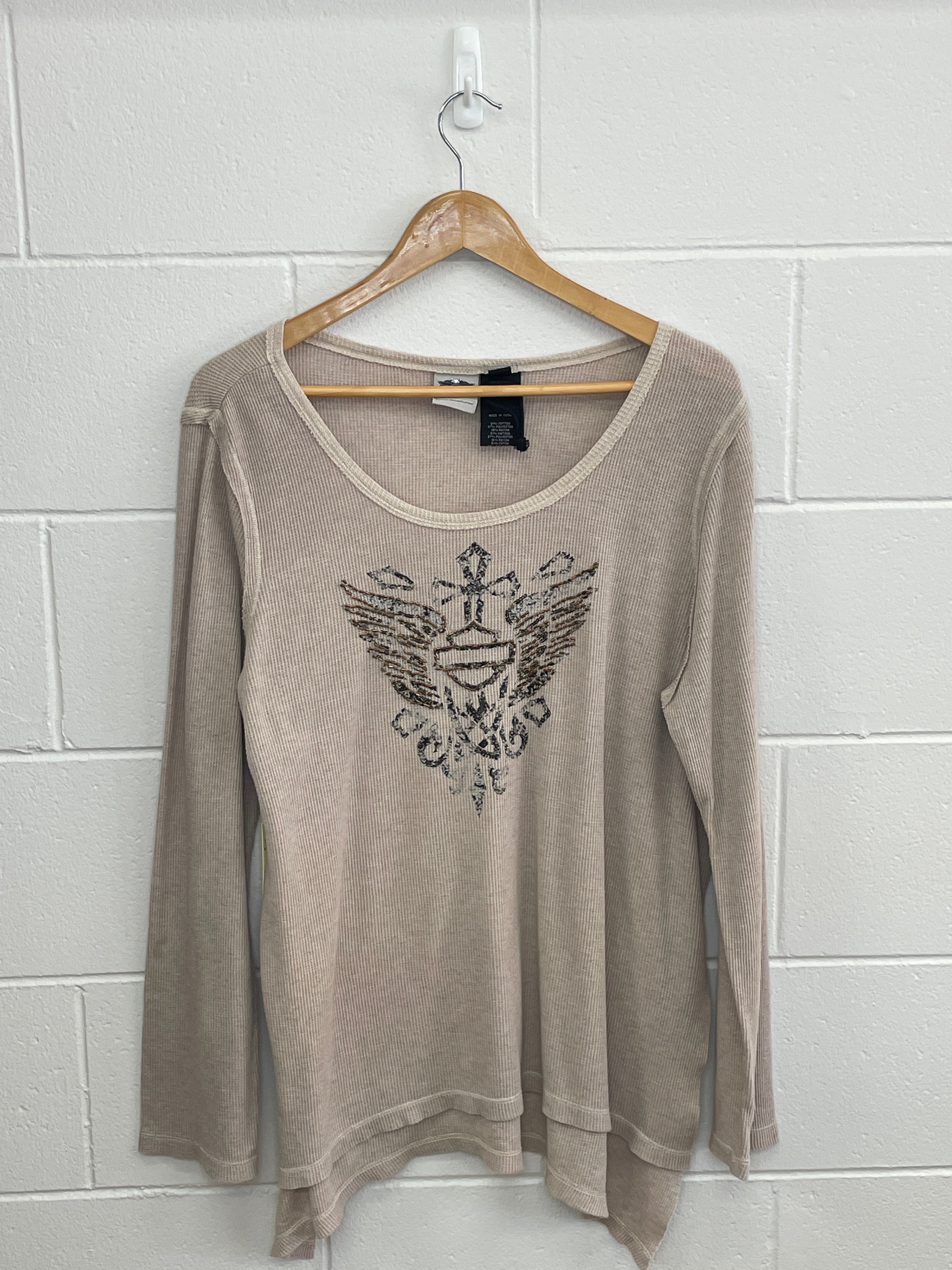 Harley Davidson Ladies Beige Long-Sleeve XL