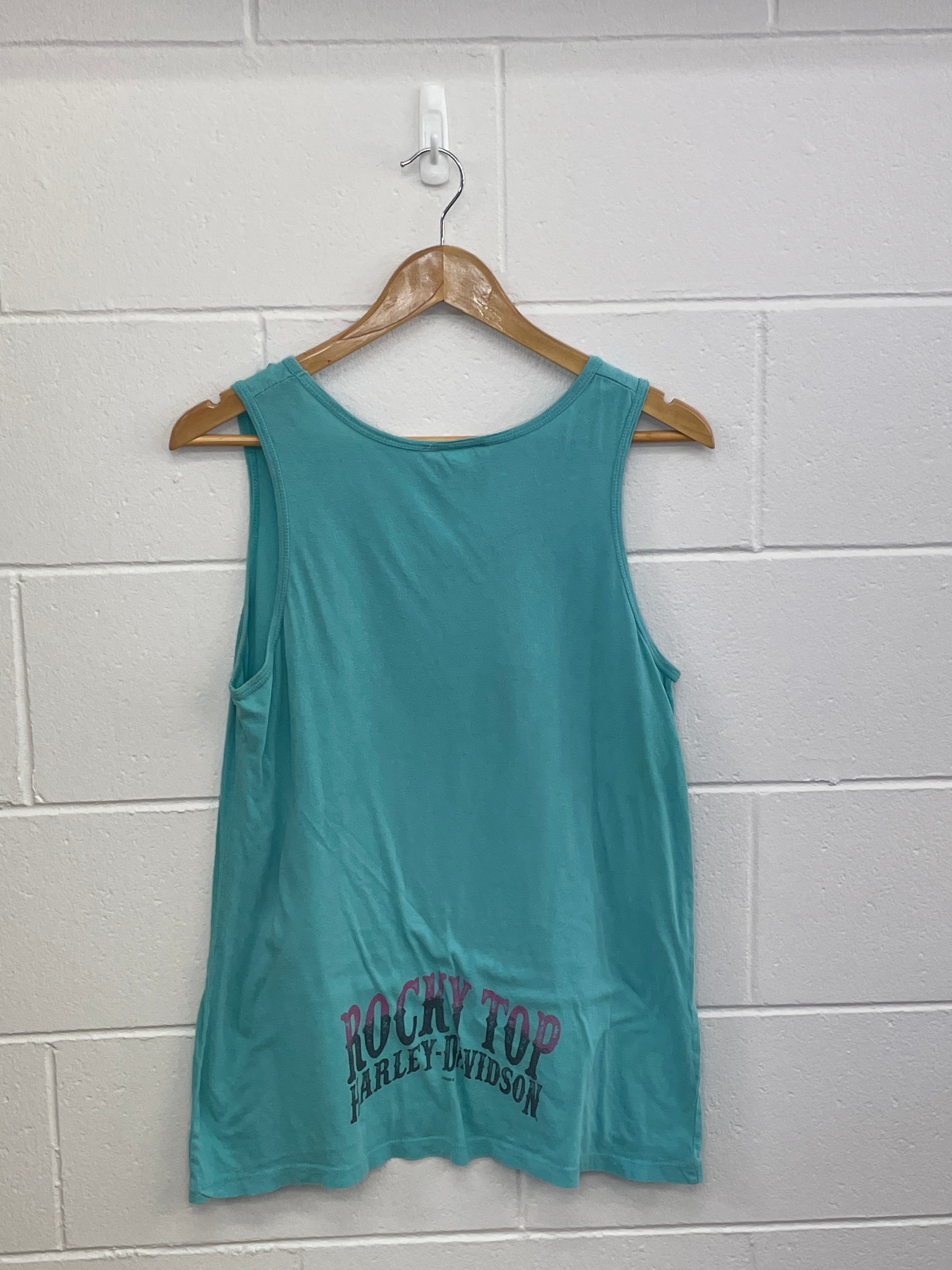 Harley Davidson Ladies Blue Tank Medium