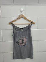 Harley Davidson Ladies Grey Singlet Small