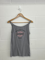 Harley Davidson Ladies Grey Singlet Small