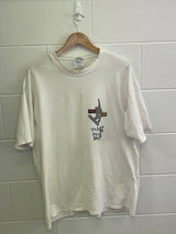 Skateboarding White T-Shirt XL