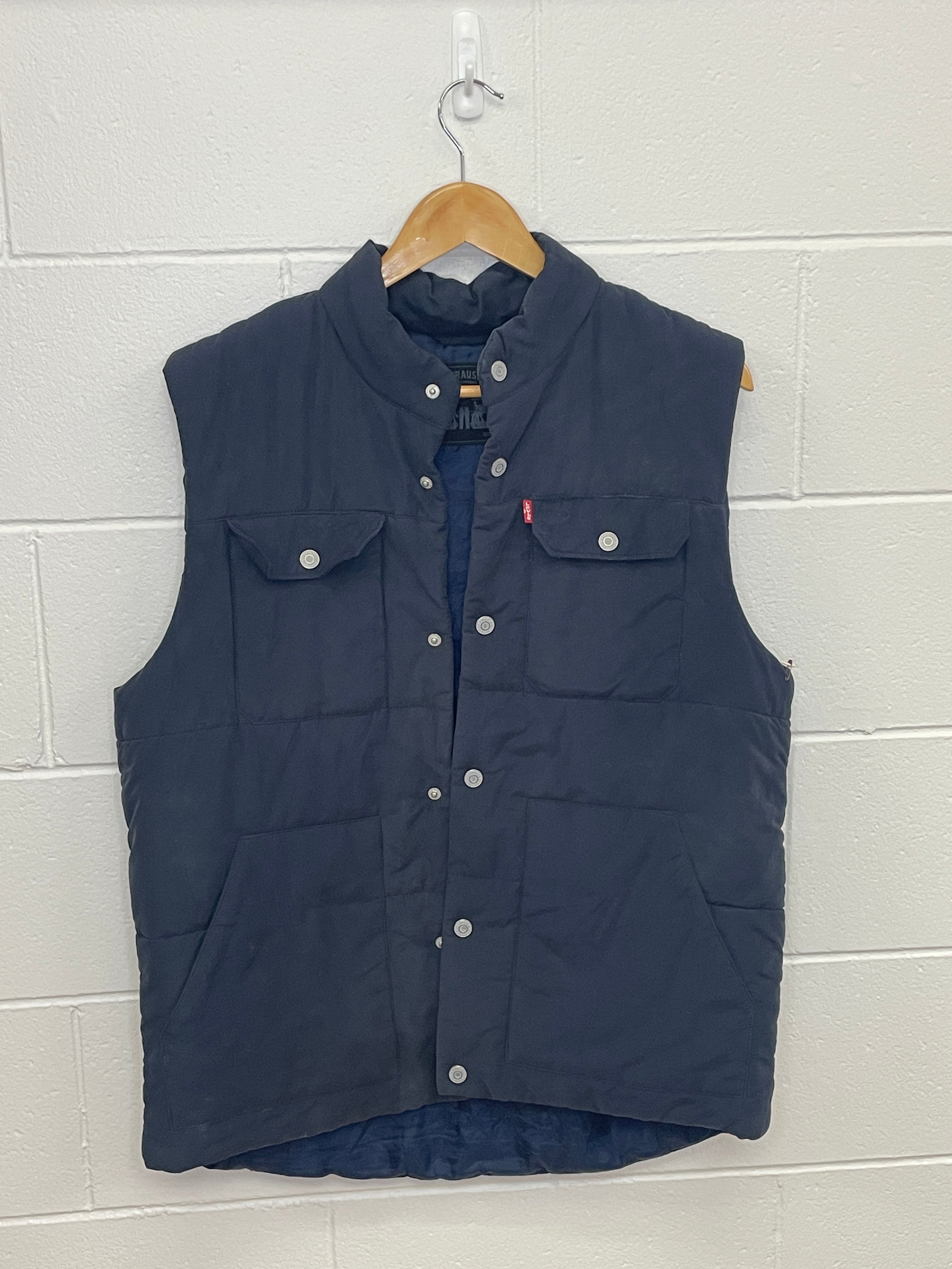 Levi's Navy Puffer Vest Large