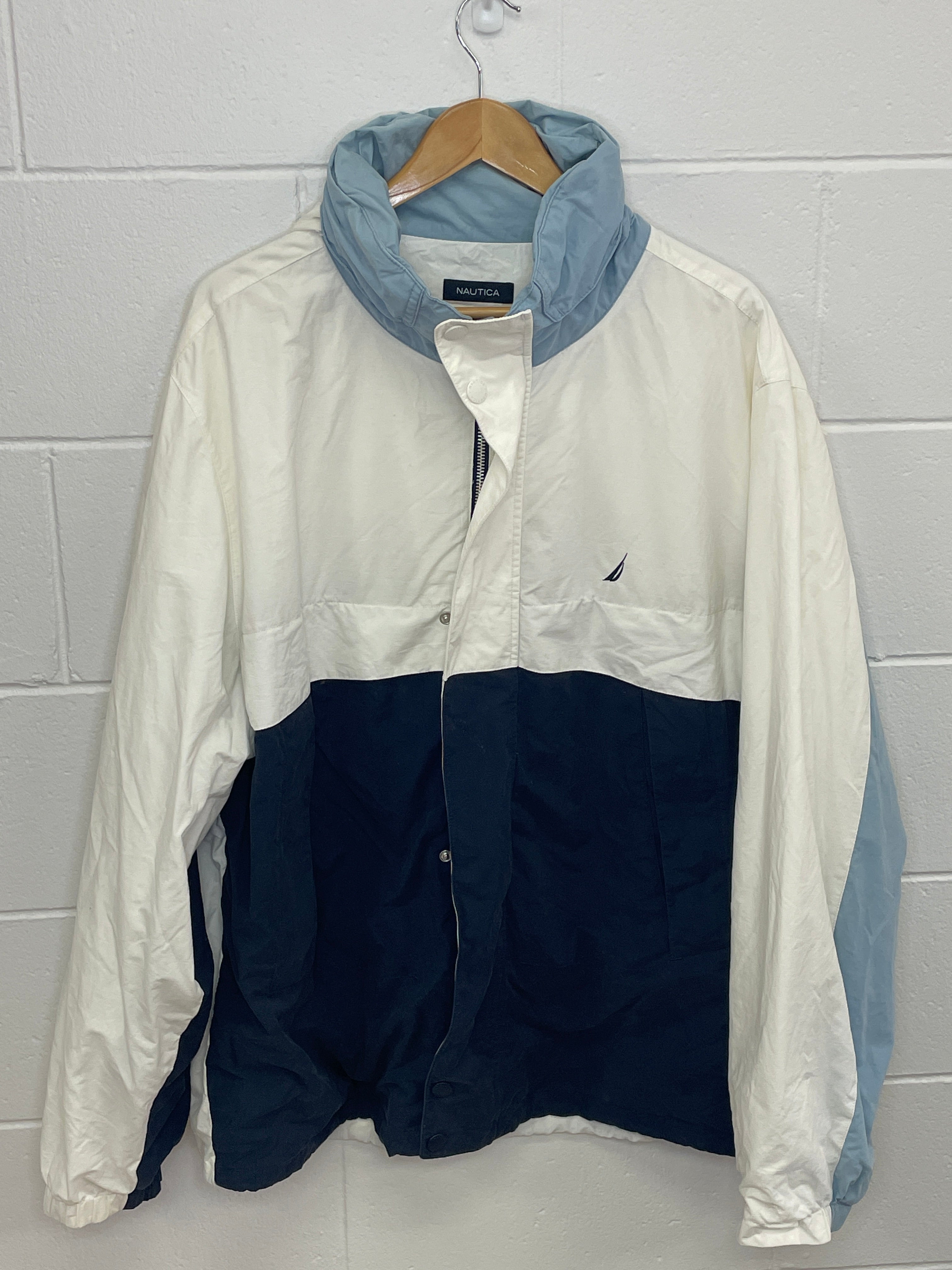 Nautica White & Blue Jacket XXL