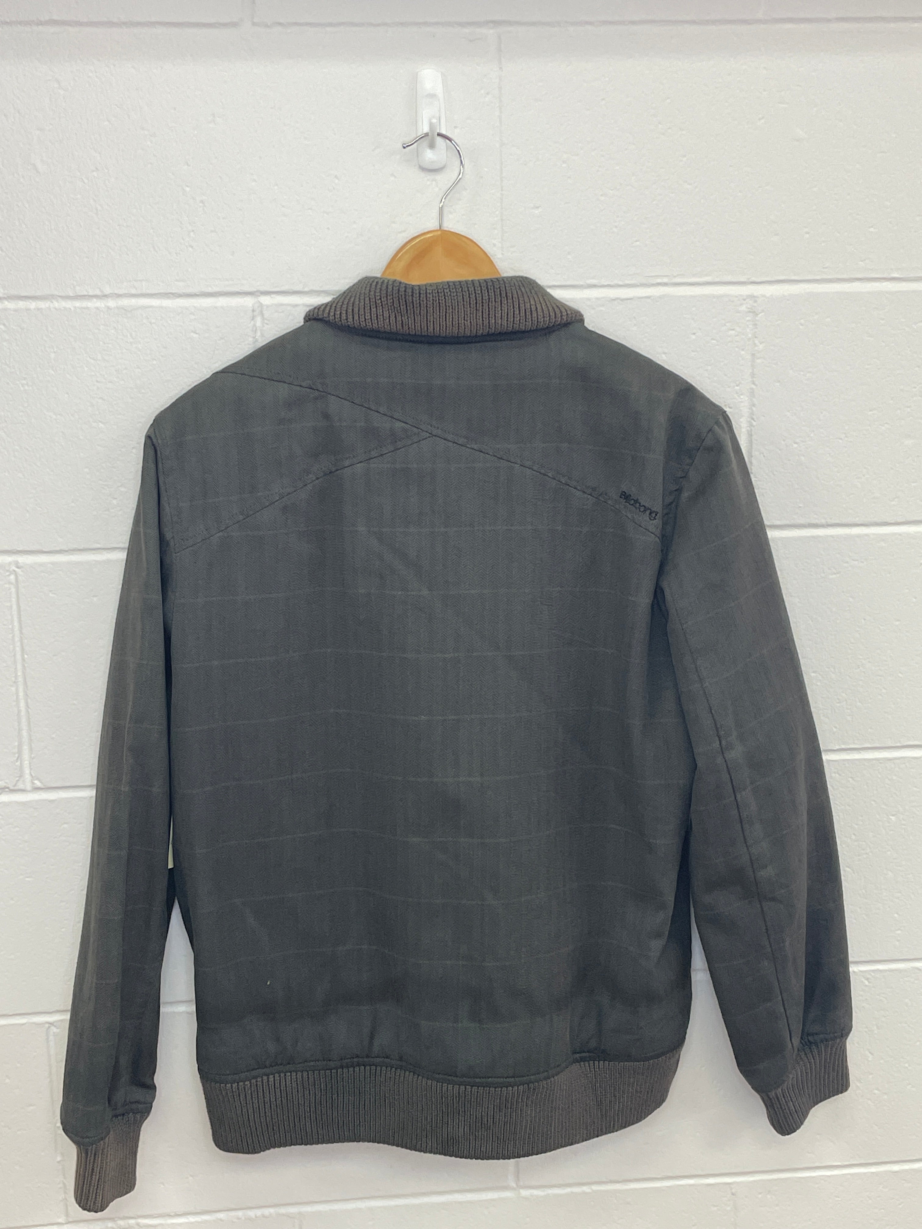 Billabong Grey Plaid Jacket Small