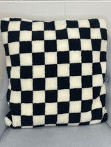 Black And White Checkerboard Pillow