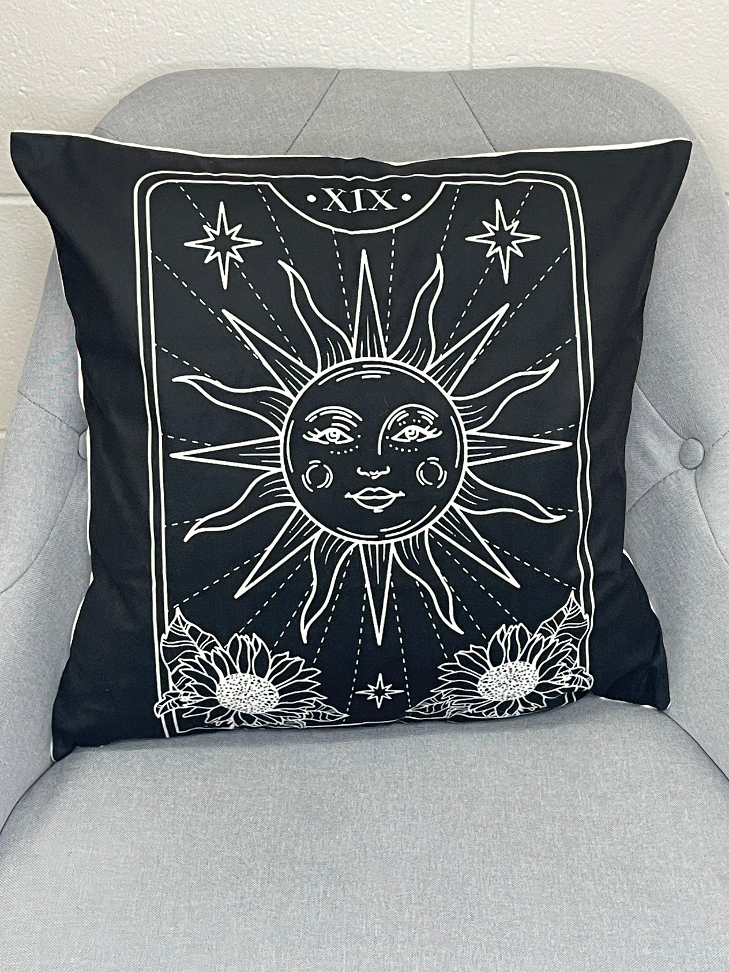 The Sun Black Pillow