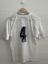 Royal White Football Shirt Medium