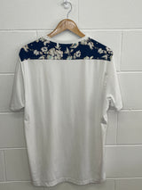 Australian White Floral T-Shirt Large