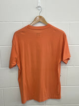 United Colours Of Benetton Orange Paint Print T-Shirt Medium