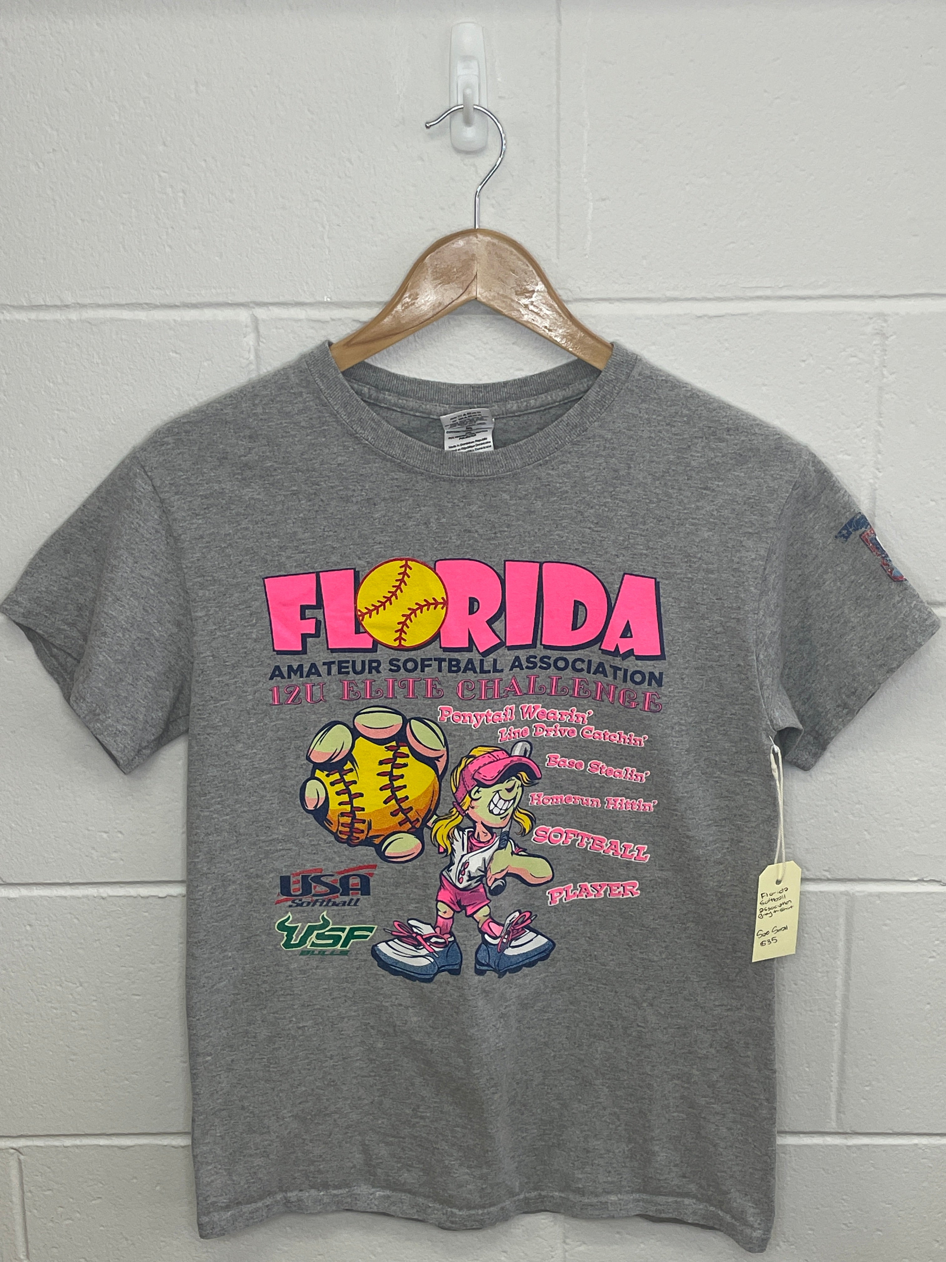 Florida Softball Association Grey T-Shirt Small