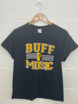 Buff Music Black T-Shirt Medium