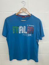 Diadora Italia Blue T-Shirt Large