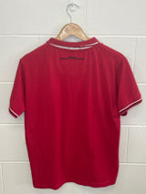 Gianfranco Ferre Beachwear Red Polo T-Shirt Medium