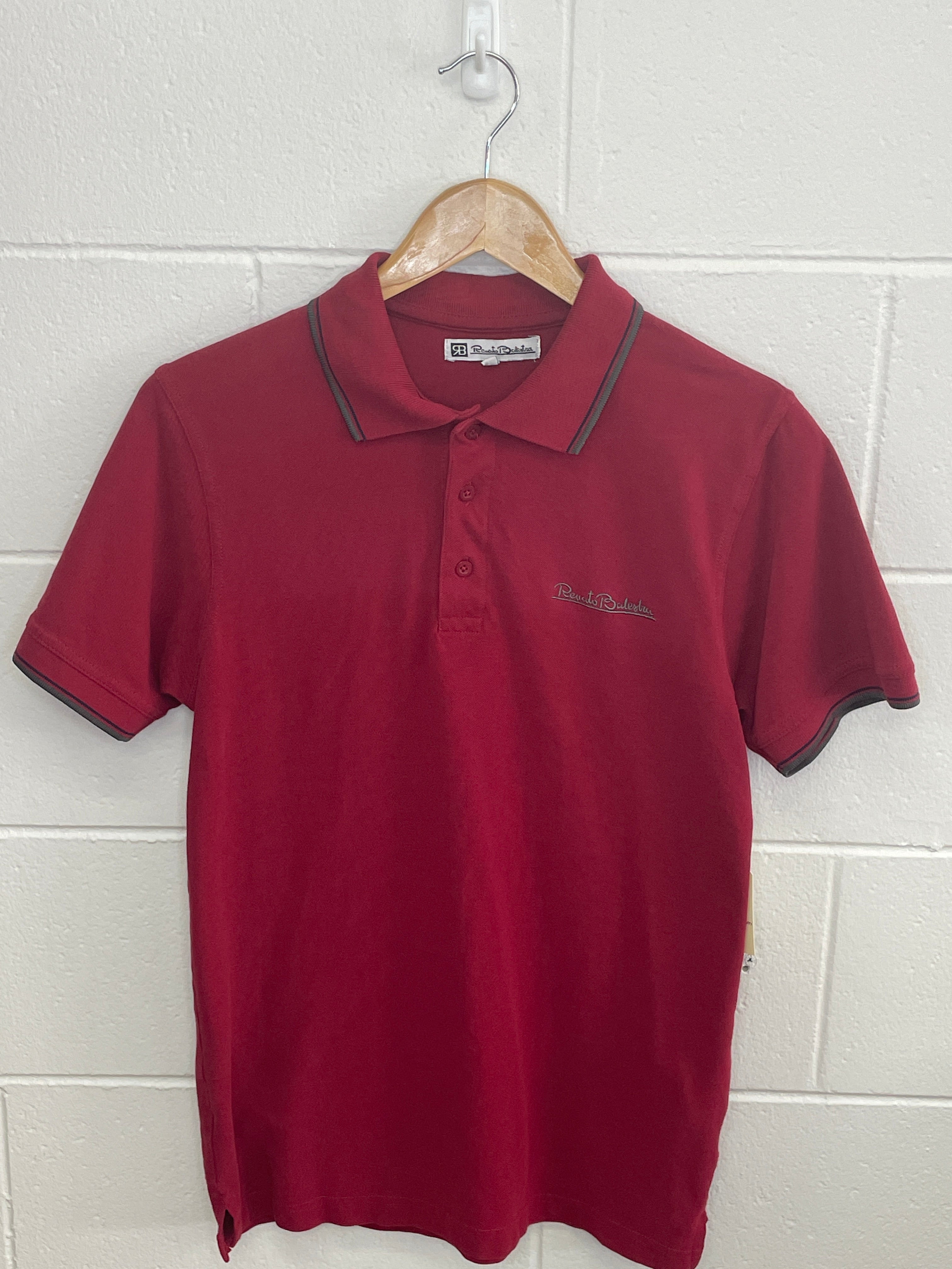 Renato Balestra Maroon Polo T-Shirt Medium