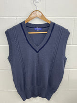 Blue Cable Vest Large