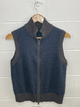 Joseph Abboud Blue & Grey Vest Medium