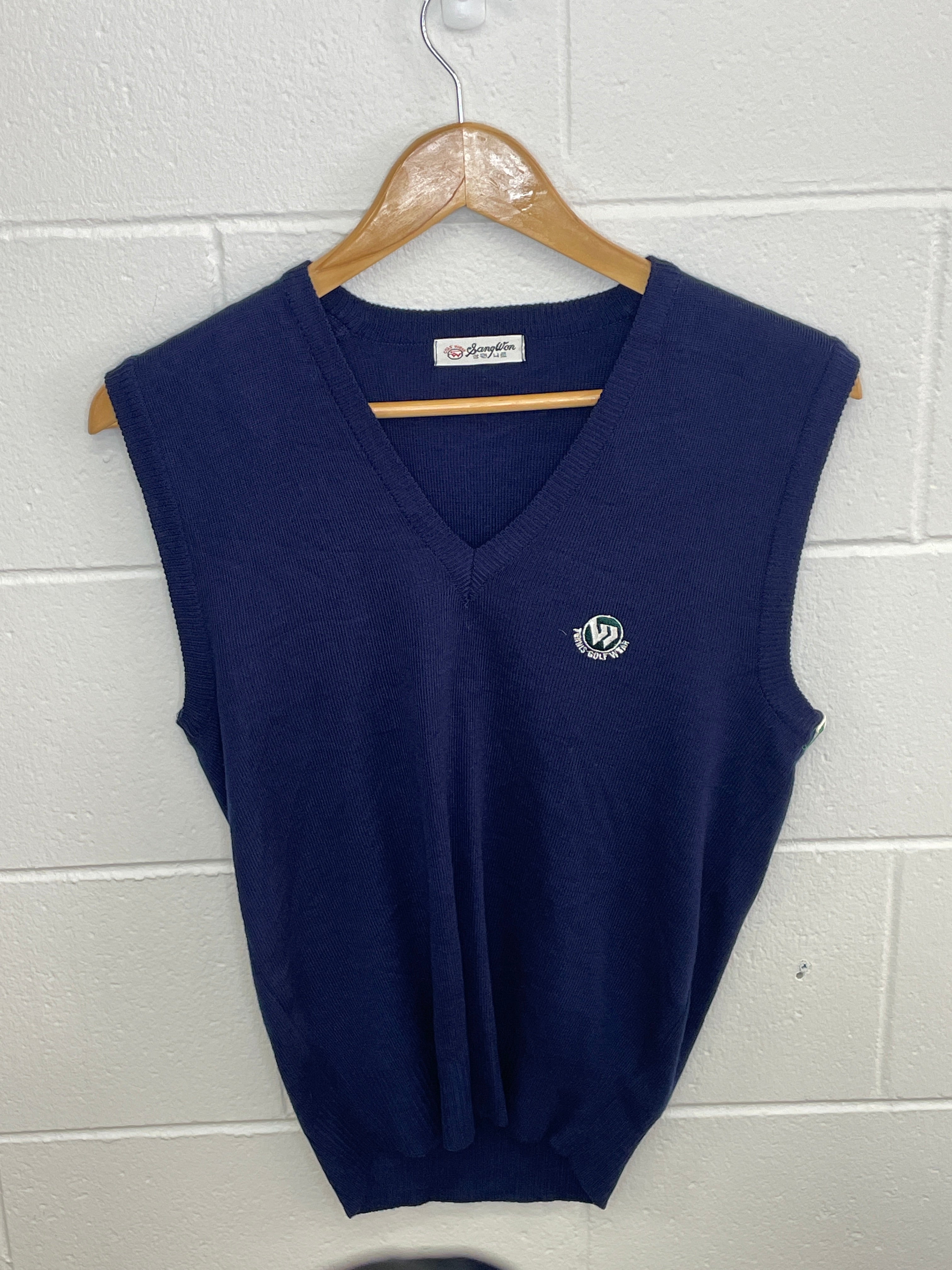 Sangwon Golf Navy Vest Medium