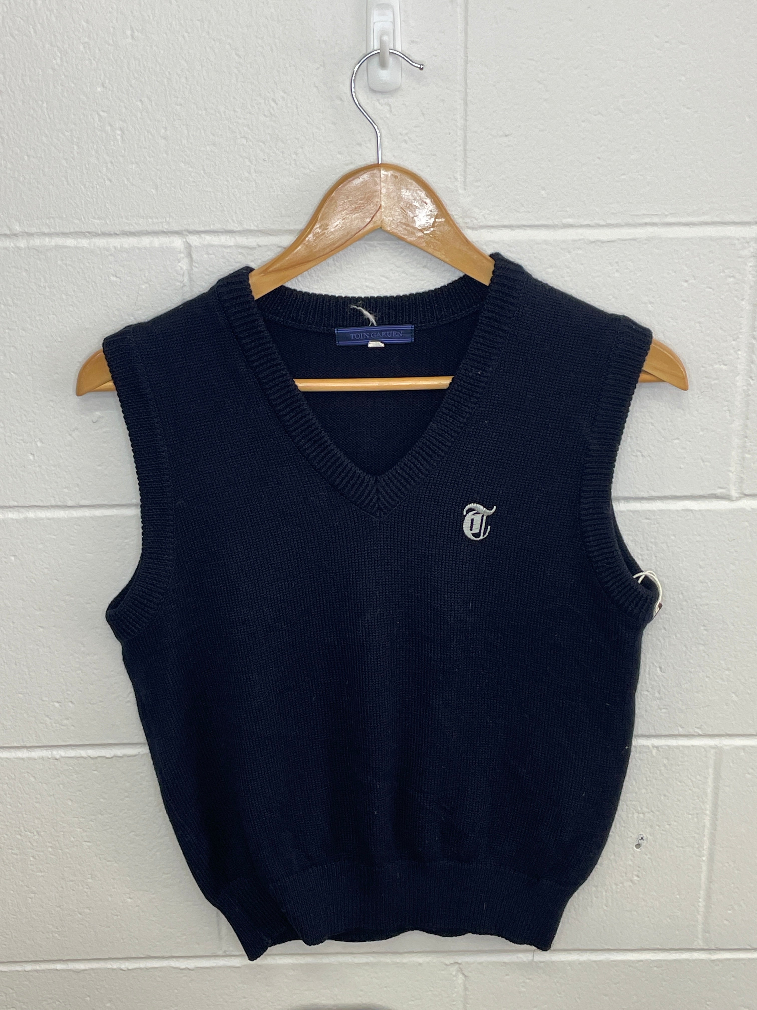 Toin Gakuen Navy Vest Small