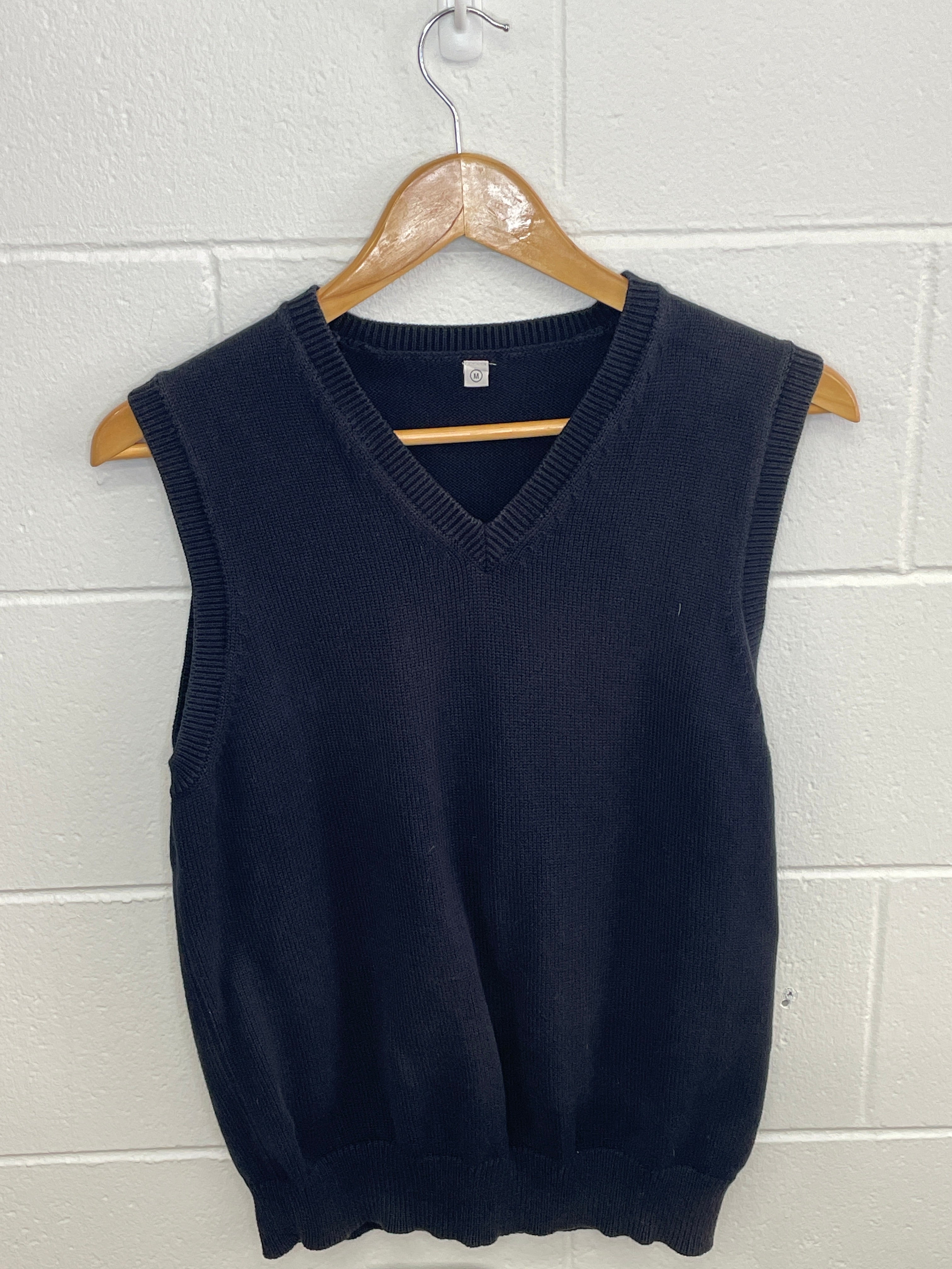 Plain Navy Vest Medium