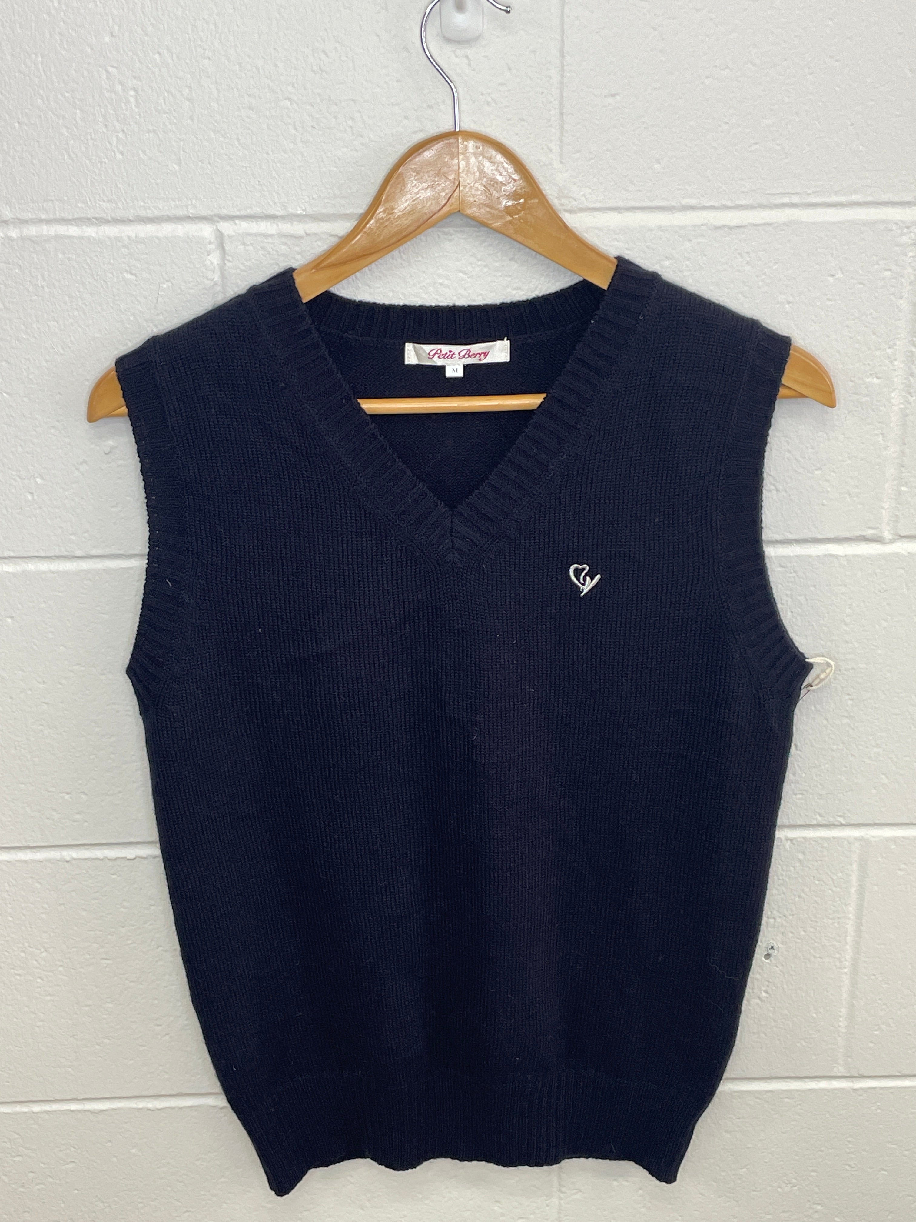 Petit Berry Navy Vest Medium