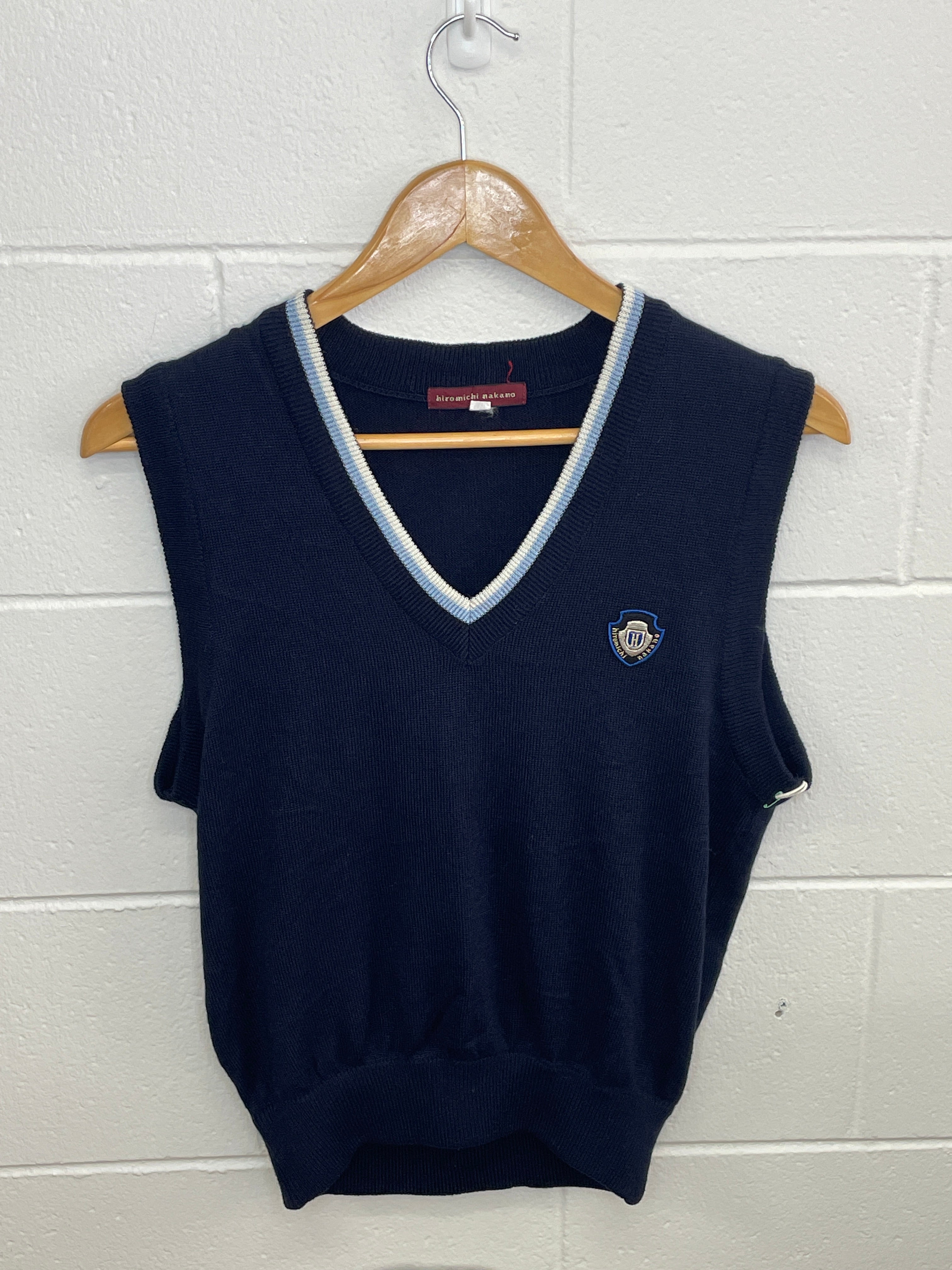 Hiromichi Nakano Navy Vest Small