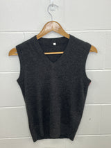 Plain Dark Grey Vest Medium