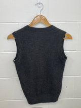 Plain Dark Grey Vest Medium