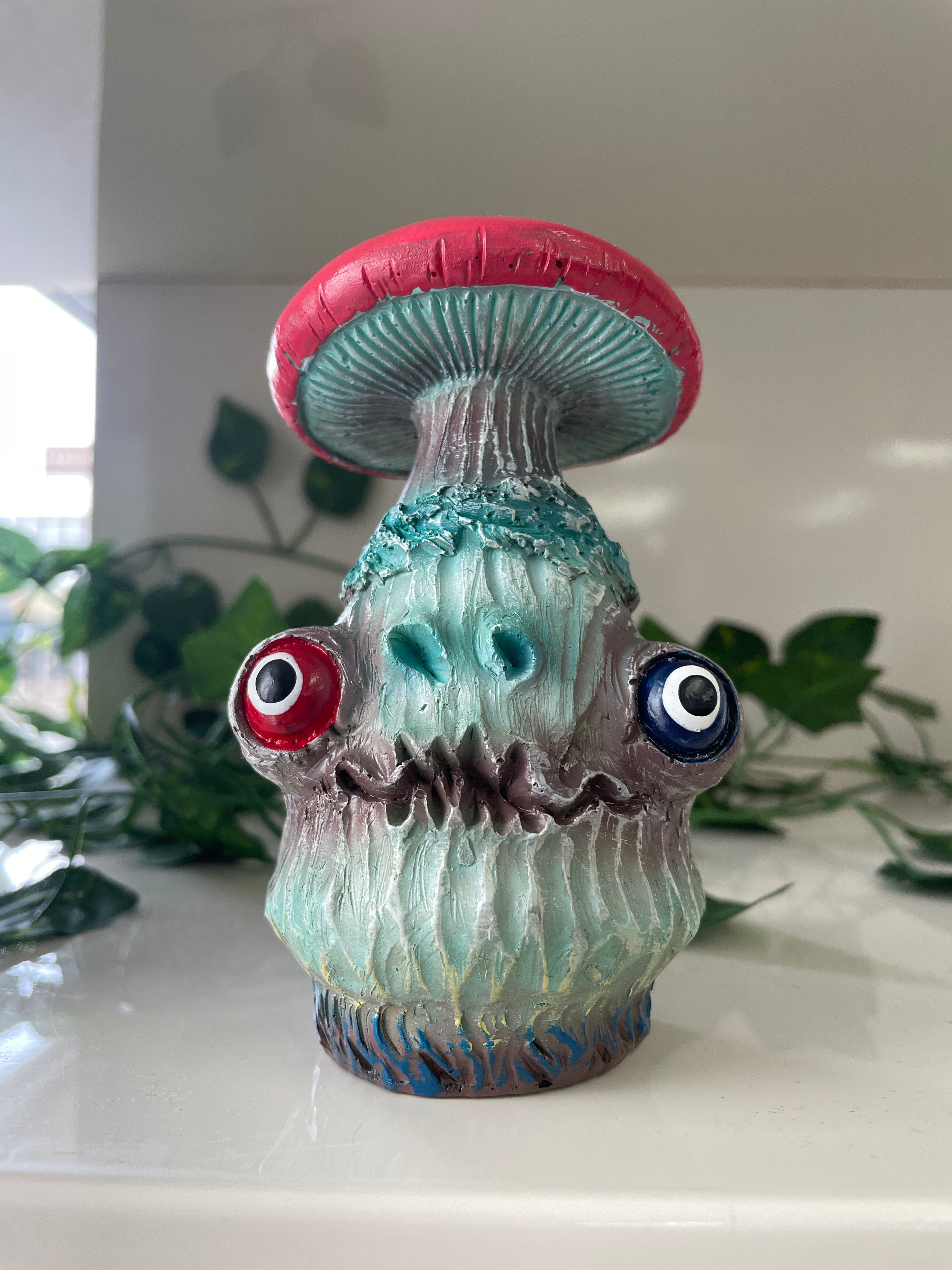 Blue And Red Eye Mushroom Ornament