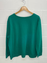 Green Snowflake Crewneck 3XL