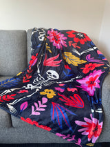 Flower Skeleton Blanket