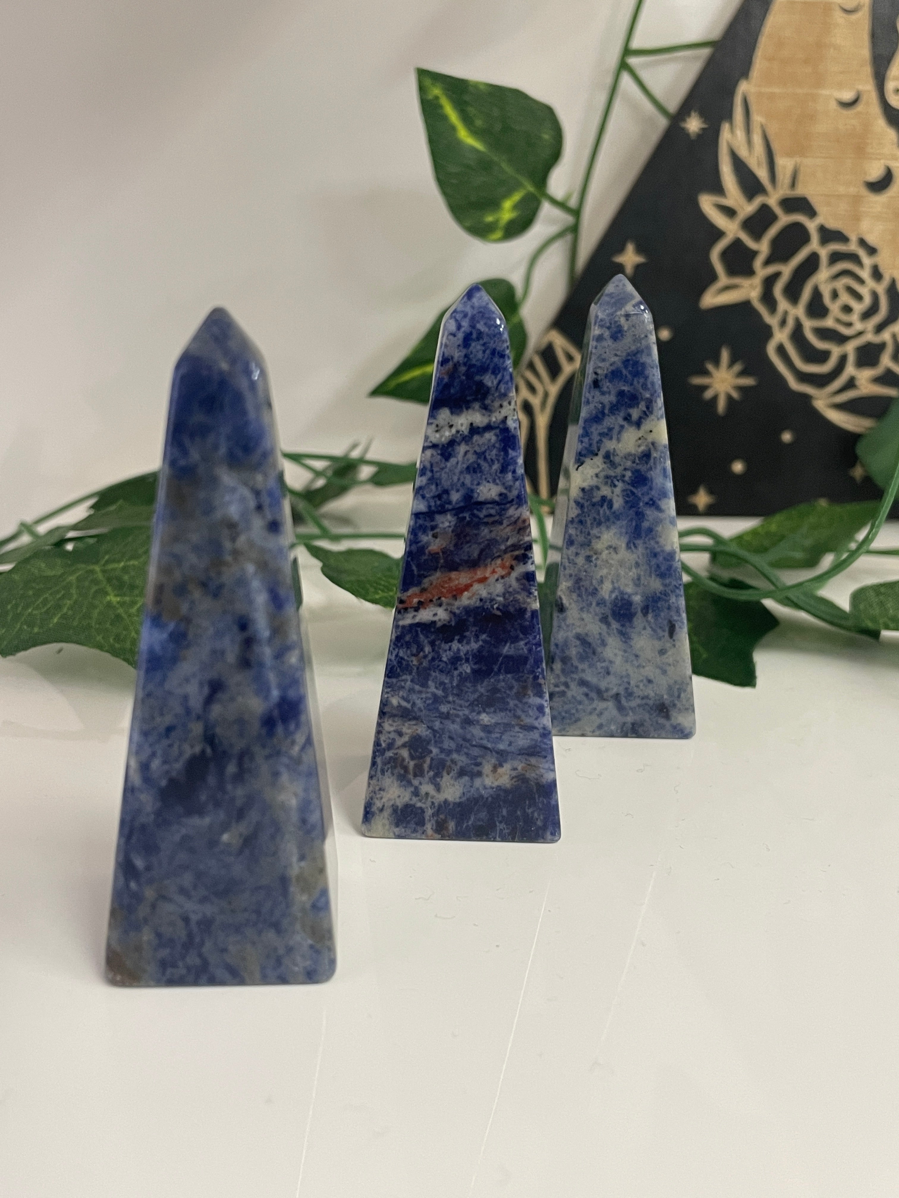 Sodalite Obelisks