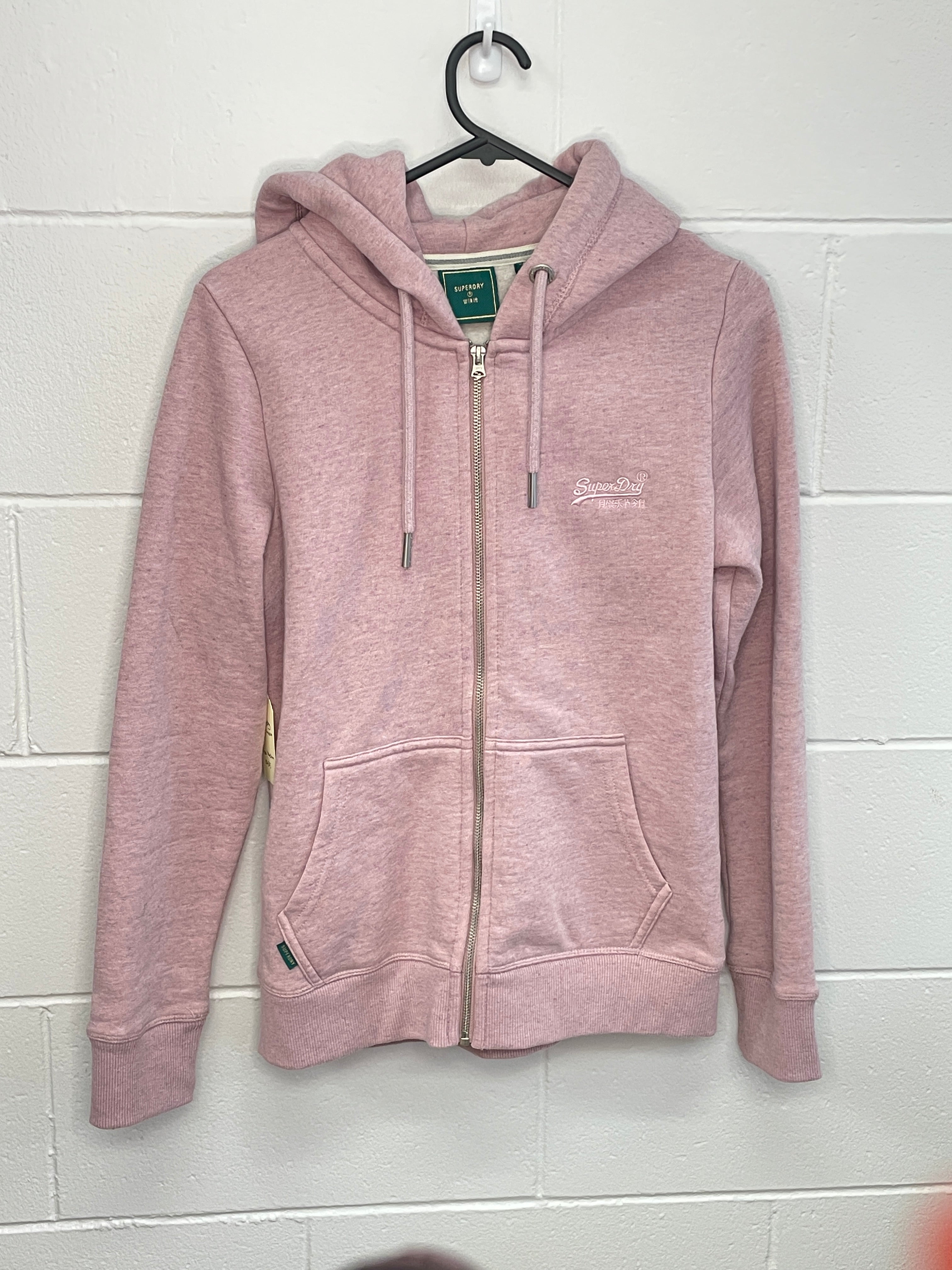 Superdry Pink Hoodie Medium