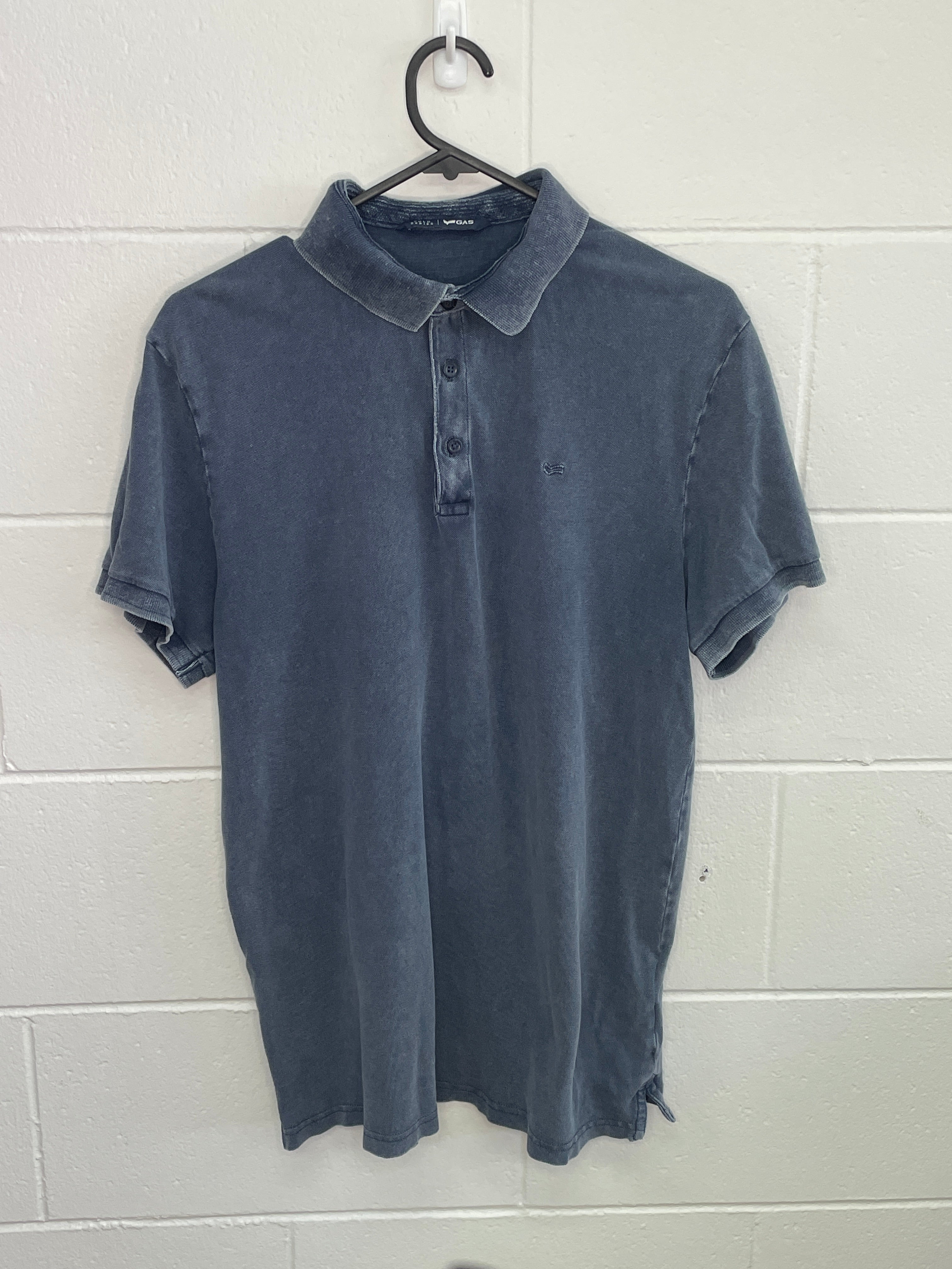 Gas Navy Grey Polo T-Shirt XL